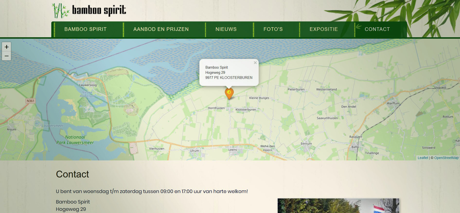 website bamboe verkoop noord nederland