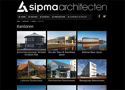 Website Architectenbureau Sipma Heerenveen