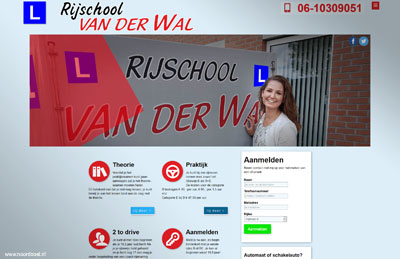 Website Rijschool van der Wal Heerenveen